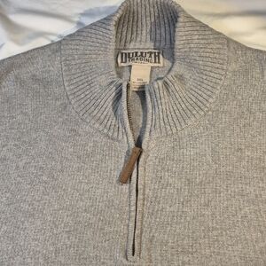 Duluth Trading Co Gray Zip Up Sweater